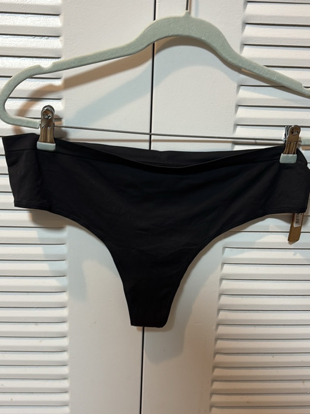 SKIMS Fits Everybody Thong Size 4X Eclipse Black